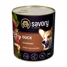 Вологий корм для собак Savory Dog Gourmand Duck 800 г