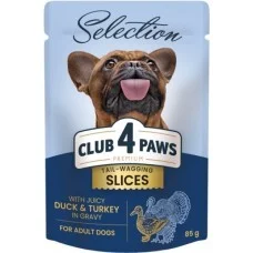 Влажный корм для собак Club 4 Paws Premium Small Breed Turkey & Duck 85 г