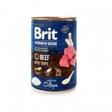 Влажный корм для собак Brit Premium (Брит Премиум) by Nature Beef & Tripe 0.4 кг