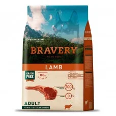 Cухой беззерновой корм для собак Bravery Dog Adult Large/medium Lamb 4 кг