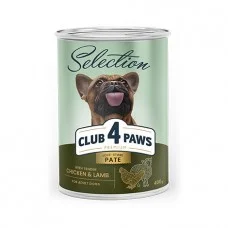 Влажный корм для собак Club 4 Paws Premium All Breed Chicken & Lamb 400 г