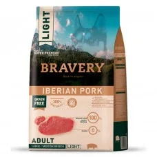 Cухой беззерновой корм для собак Bravery Dog Adult Large/medium Iberian Pork 4 кг